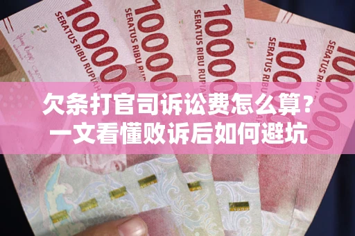 北京欠条打官司诉讼费怎么算？一文看懂败诉后如何避坑