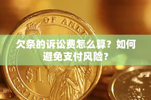 北京欠条的诉讼费怎么算？如何避免支付风险？